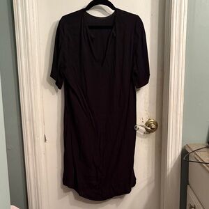 Reformation Black Short Sleeve Mini Dress